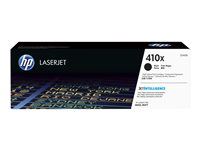 HP 410X - Lång livslängd - svart - original - LaserJet - tonerkassett (CF410X) CF410X