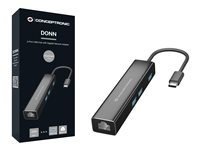 Conceptronic DONN07B - hubb - 3 portar DONN07B