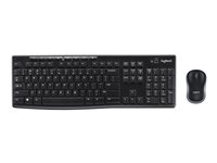 Logitech MK270 Wireless Combo - sats med tangentbord och mus - USA, internationellt Inmatningsenhet 920-004509