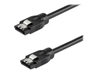 StarTech.com 0.6 m Round SATA Cable - Latching Connectors - 6Gbs SATA Cable - SATA-kabel - 60 cm SATRD60CM