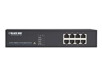 Black Box Gigabit Unmanaged Switch - switch - 8 portar - rackmonterbar LGB408A-R2